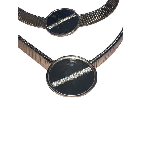 Vintage Park Lane- Omega - rhinestone choker necklace, belt  display picture 2